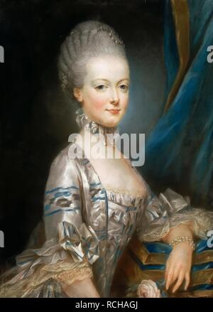 Portrait of Archduchess Maria Antonia of Austria (1755-1793), the later Queen Marie Antoinette of France. Museum: Musée de l'Histoire de France, Château de Versailles. Author: DUCREUX, JOSEPH. Stock Photo
