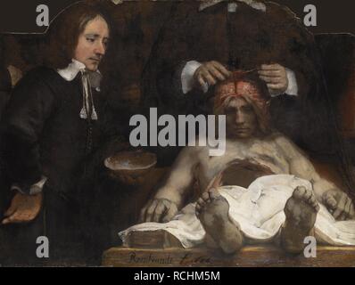 The Anatomy Lesson of Dr. Jan Deijman. Museum: Amsterdam Museum. Author: Rembrandt van Rhijn. Stock Photo