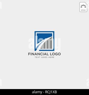 charts financial graphic logo template vector illustration icon elements isolated - vector Stock Vector