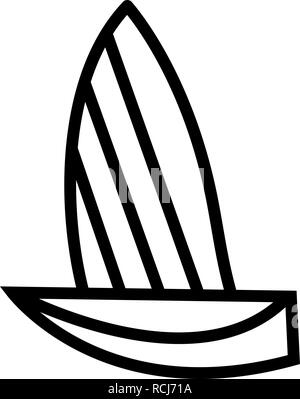 Sailing yacht flat vector glyph icon isolated Stock Vector Image & Art ...