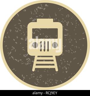 Vector Train Icon Stock Vector