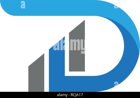 Business Finance D Letter Logo template vector icon design Stock Vector