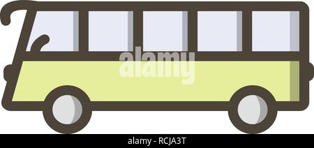 Vector Bus Icon Stock Vector