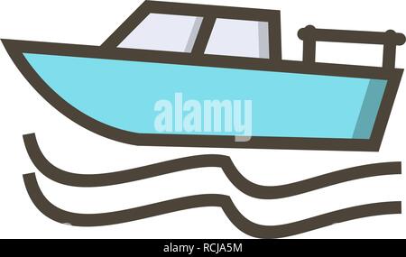 Vector Boat Icon Stock Vector