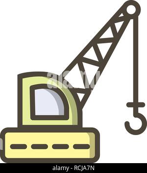 Vector Crane Icon Stock Vector