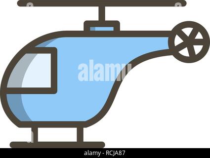 Vector Helicopter Icon Stock Vector