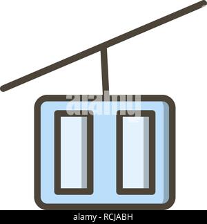 Vector Chair lift Icon Stock Vector