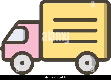 Vector Truck Icon Stock Vector