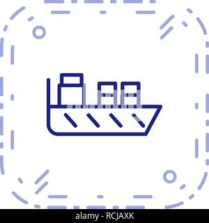 Vector Ship Icon Stock Vector