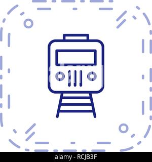 Vector Train Icon Stock Vector