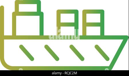 Vector Ship Icon Stock Vector