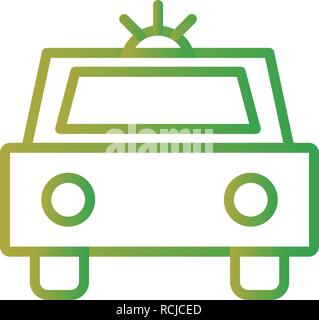 Police car vector icon. Flat style illustration. EPS 10 vector Stock ...