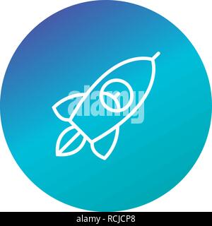 Vector Rocket Icon Stock Vector