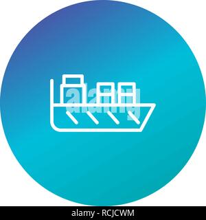 Vector Ship Icon Stock Vector
