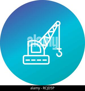 Vector Crane Icon Stock Vector