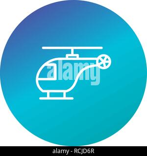 Vector Helicopter Icon Stock Vector