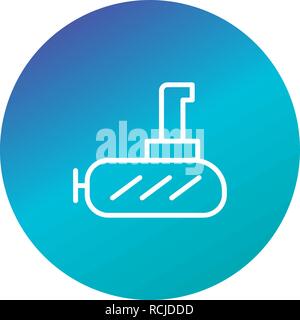 Vector Submarine Icon Stock Vector