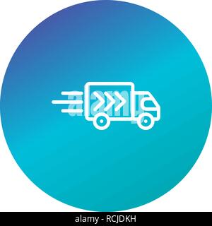 Vector Delivery Truck Icon Stock Vector