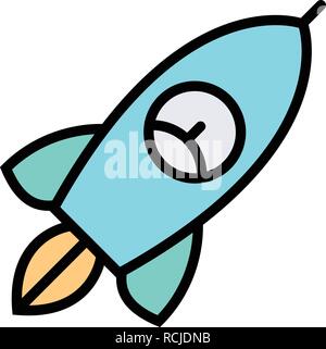 Vector Rocket Icon Stock Vector
