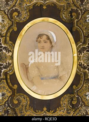 Portrait of Jane Austen (1775-1817). Museum: PRIVATE COLLECTION. Author: Andrews, James. Stock Photo