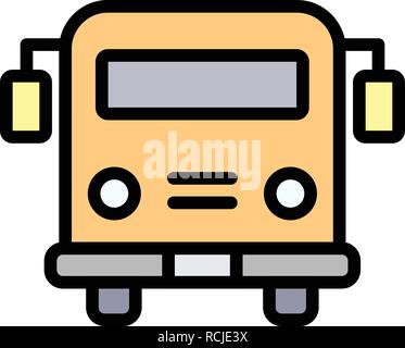 Vector School bus Icon Stock Vector