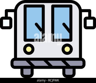 Vector Airport Bus Icon Stock Vector