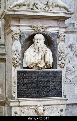 Monument to Gian Girolamo Albani, church of Santa Maria del Popolo, Rome, Italy Stock Photo