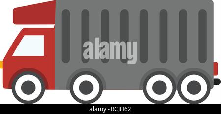 Vector Tipper Truck Icon Stock Vector