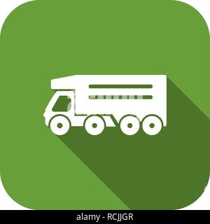 Vector Tipper Truck Icon Stock Vector