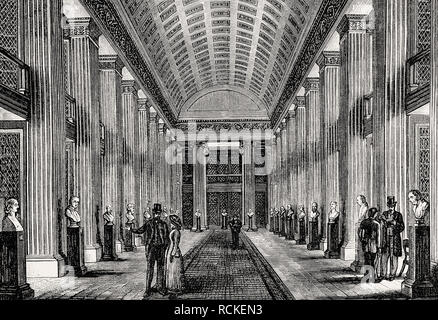 The Library Hall, University, Edinburgh, Scotland, 19th century, Stock Photo