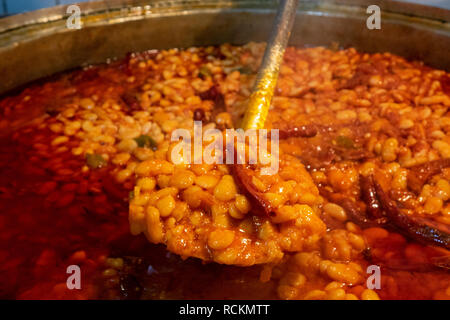 Traditional Turkish food, haricot beans in istanbul travel restaurant Stock Photo