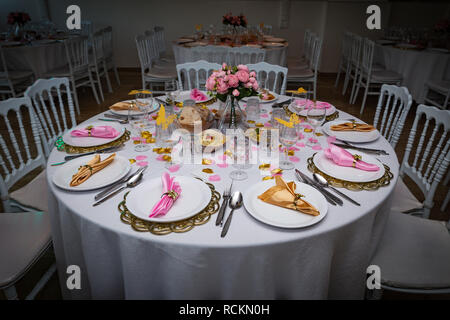 Arabic Iranian wedding table decoration Stock Photo