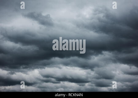 Bad weather - Heavy rain clouds, may be used as background Stock Photo