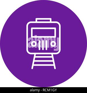 Vector Train Icon Stock Vector