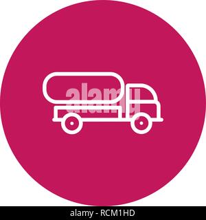 Vector Tank Truck Icon Stock Vector