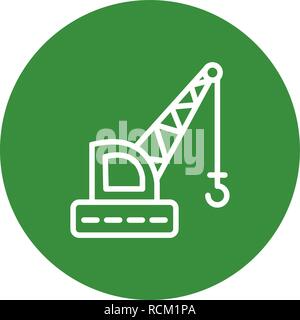 Vector Crane Icon Stock Vector