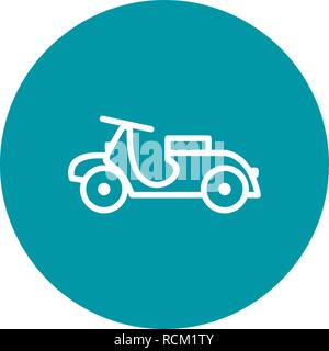 Vector Vespa Icon Stock Vector