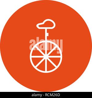 Vector Unicycle Icon Stock Vector