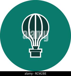 Vector Air Balloon Icon Stock Vector