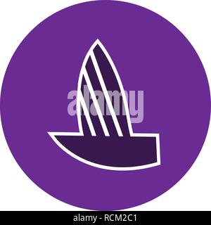 Vector Yacht Icon Stock Vector