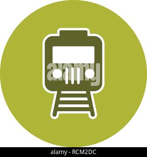 Vector Train Icon Stock Vector