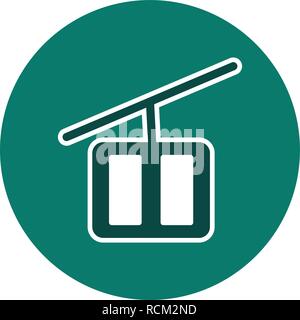 Vector Chair lift Icon Stock Vector