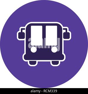 Vector Airport Bus Icon Stock Vector