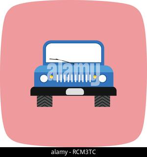 Vector Jeep Icon Stock Vector