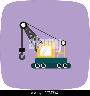 Vector Crane Icon Stock Vector