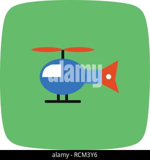 Vector Helicopter Icon Stock Vector