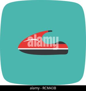 Vector Jet Ski Icon Stock Vector