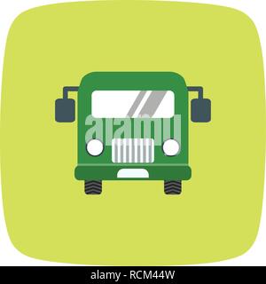 Vector Airport Bus Icon Stock Vector