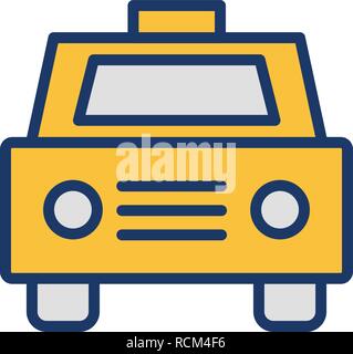 Vector Taxi Icon Stock Vector