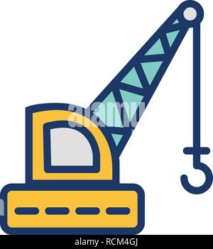 Vector Crane Icon Stock Vector